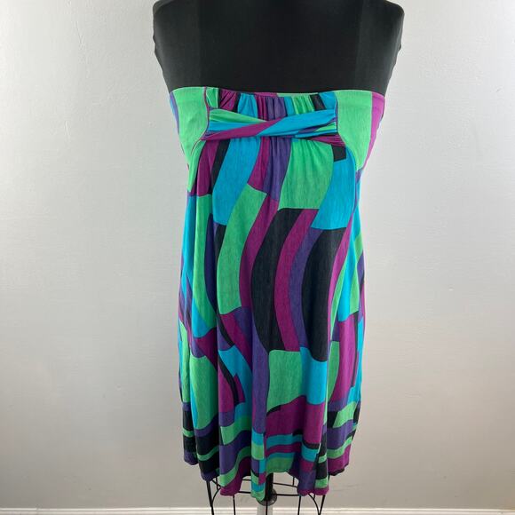 Y2K French Connection Tube Top Sleeveless Dress Size 2 - Picture 3 of 12